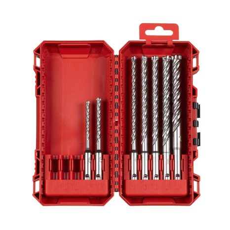 Sada čtyřbřitých vrtáků Milwaukee SDS-Plus 7 ks 4932500060