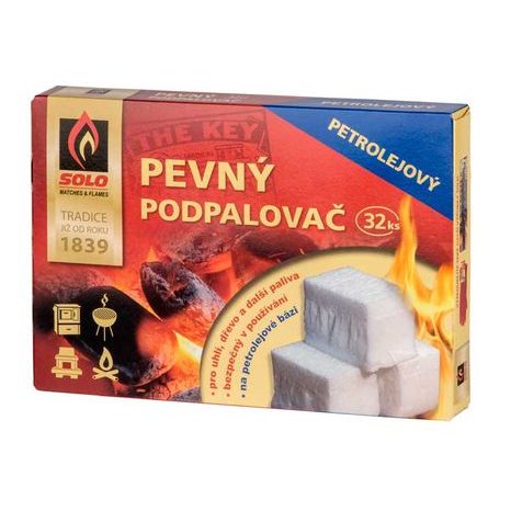 Podpaľovač pevný petrolejový 32ks SOLO 620113