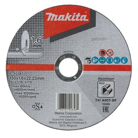 Řezný kotouč na hliník Makita 150 x 1,6 mm B-45347