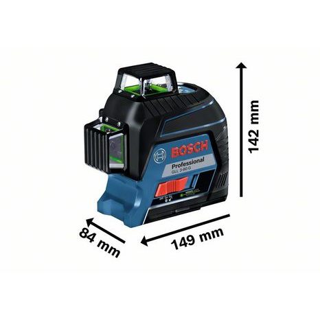 Čárový laserový měřič Bosch GLL 3-80 G 0601063Y00 - 3