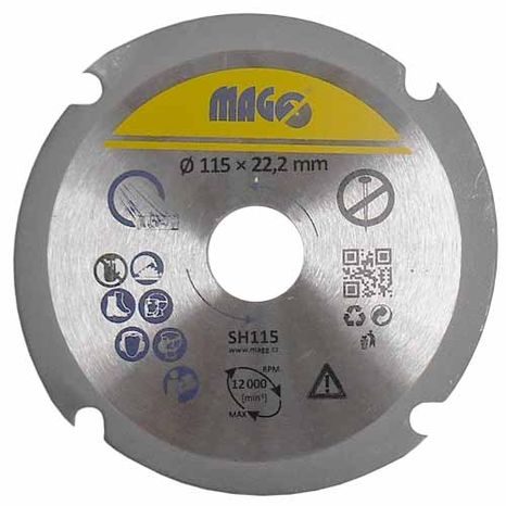 Řezný kotouč na dřevo MAGG 115 mm SH115