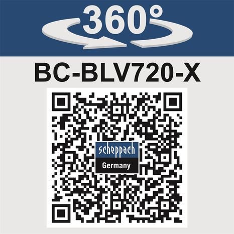 Aku vysavač/fukar na listí Scheppach BC-BLV720-X 5912105900 - 4