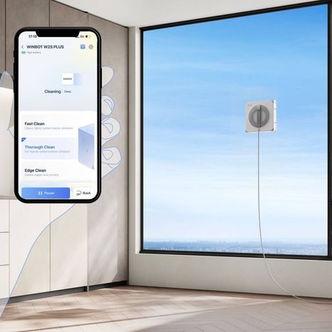 Robotický čistič oken ECOVACS WINBOT W2S PRO WHITE - 15