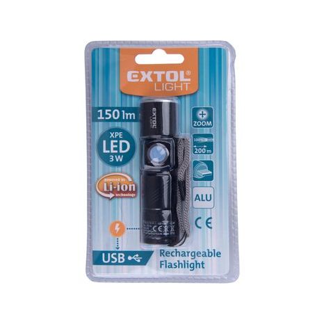 Svítilna nabíjecí USB EXTOL LIGHT 43135 - 3