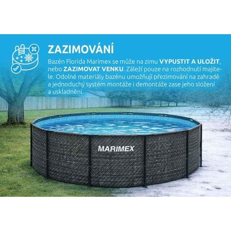 Bazén Florida Marimex 3,66 x 1,22 m RATAN vrátane skimmera 10340320 - 5