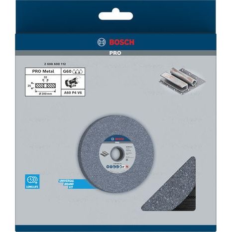 Brusný keramický kotouč Bosch PRO Metal 200 mm G60 2608600112 - 2
