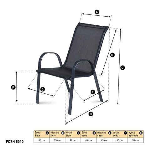 Zahradní židle FIELDMANN FDZN 5010 - 3