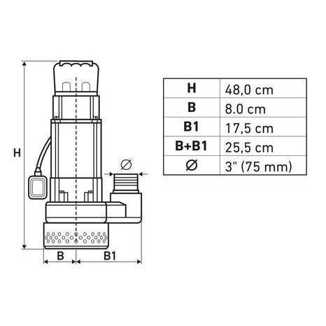 Ponorné čerpadlo EXTOL PREMIUM 8895040 - 3