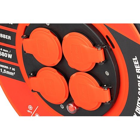 Venkovní prodlužovací kabel na bubnu 25m 3x1,5mm² FESTA INDUSTRY 37750 - 3