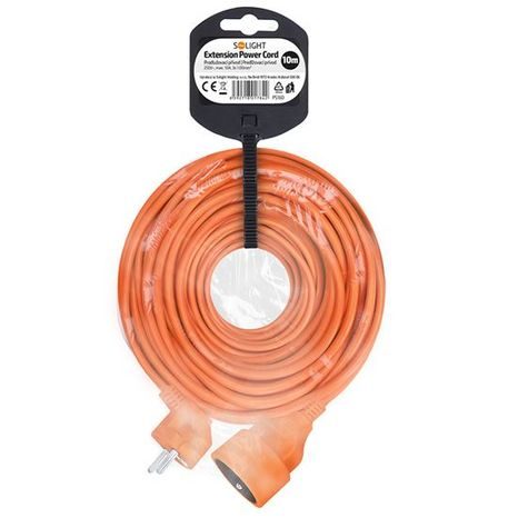 Predlžovací kábel SOLIGHT 10 m, 3x1mm² PS16O - 3