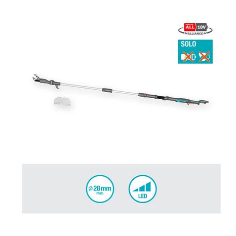 Aku teleskopické nůžky na větve Gardena HighCut 250/18V P4A 14774-55 - 3