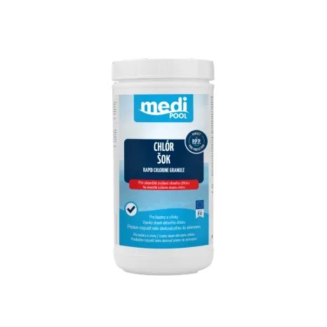Rapid CHLÓR ŠOK - chlorový granulát mediPOOL 1,0 kg
