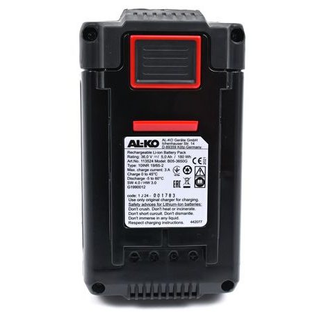 Akumulátor AL-KO B200 Energy Flex 36V/5 Ah 113524 - 7