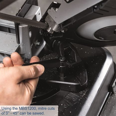 Elektrická pásová pila na kov 2v1 Scheppach MBS 1200 - 7