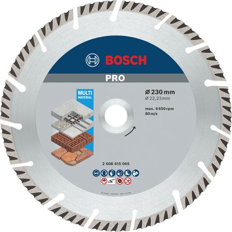 Diamantový řezný kotouč Bosch PRO Multi Material 230 mm 1 ks 2608615065