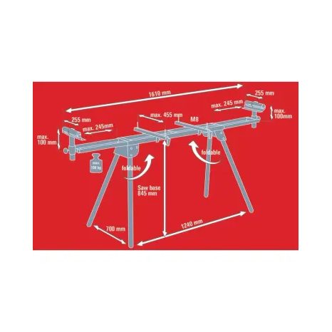Stojan na pokosové pily Einhell MSS 1610 - 3
