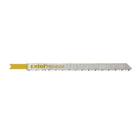 EXTOL PREMIUM 8805512 - plátky do přímočaré pily 5ks, 126x4,0mm, HCS