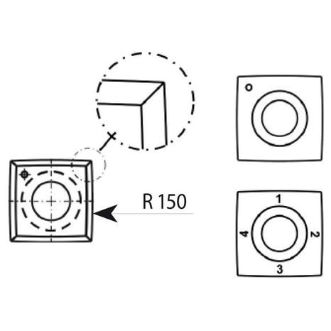 IGM N013 Žiletka tvrdokovová Z4 zaoblená - 15x15x2,5 R=150 Dřevo