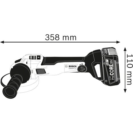 Aku úhlová bruska 150mm Bosch GWS 18V-10SC 06019G350B - 3