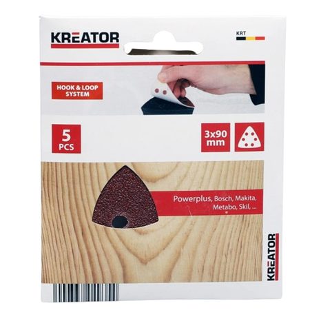 5x Brusný papír Kreator 3 x 90 mm G40 KRT210003 - 2