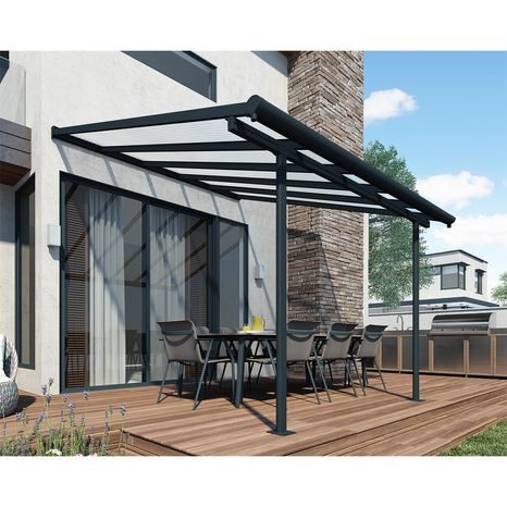 Hliníková pergola Palram Sierra 3000 antracit 3 x 3