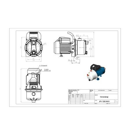 Elektrické povrchové čerpadlo Elpumps JPV 1300 INOX - 2