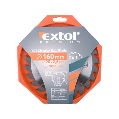 Pilový kotouč na dřevo EXTOL PREMIUM 160 mm 24T 8803213 - 2