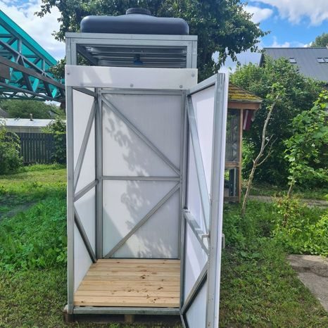 Zahradní sprcha kabinková s nádrží 150L WEISA - 3