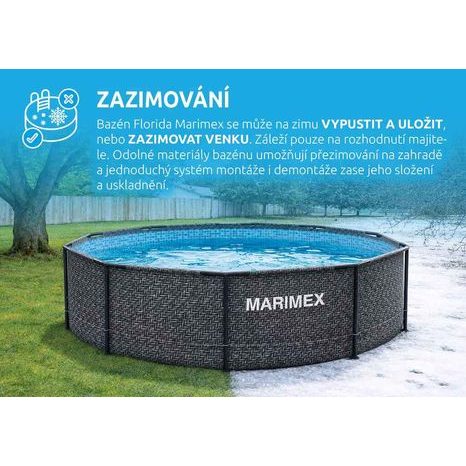 Bazén Florida Marimex ratan 3,05 x 0,91 m bez přísl. 10340235 - 3
