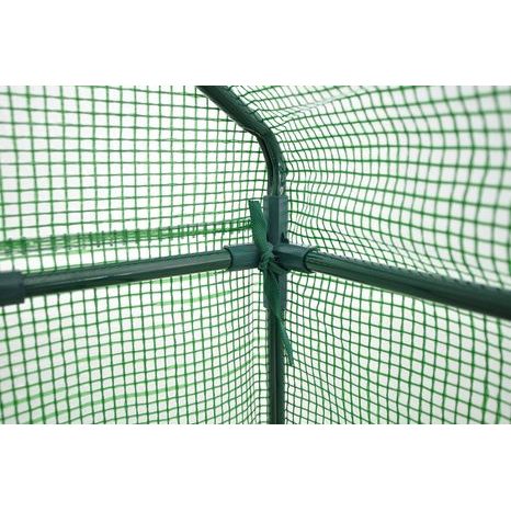 Zahradní fóliovník VespaGarden Regal - 8 polic, 143x143x195cm - zelený - 4