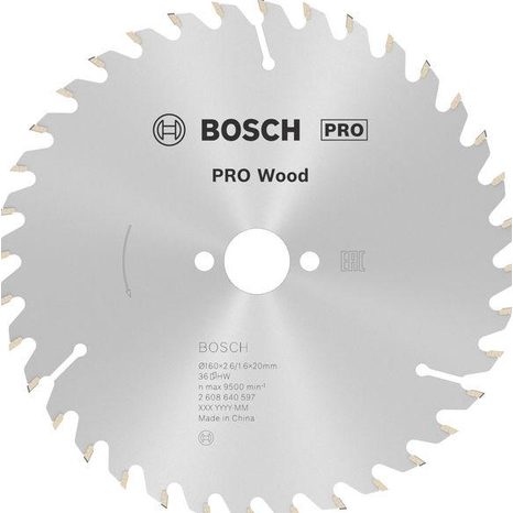 Pilový kotouč Bosch PRO Wood 160 mm 36T 2608640597