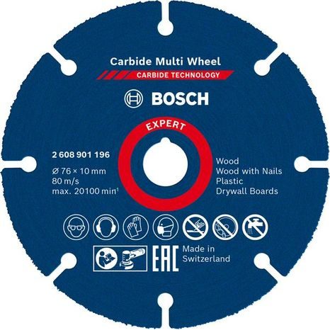 Víceúčelový řezný kotouč Bosch Expert Carbide 76 x 10 2608901196