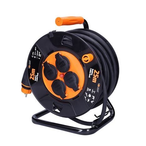 Venkovní prodlužovací kabel SOLIGHT buben 25m, 3x2,5mm² PB41 - 3