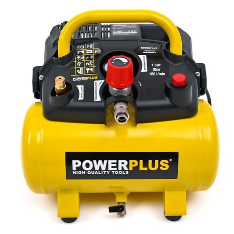 Elektrický bezolejový kompresor 6 l Powerplus POWX1721 - 2