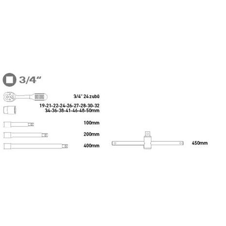 Hlavice nástrčné EXTOL PREMIUM 8818350 - 2