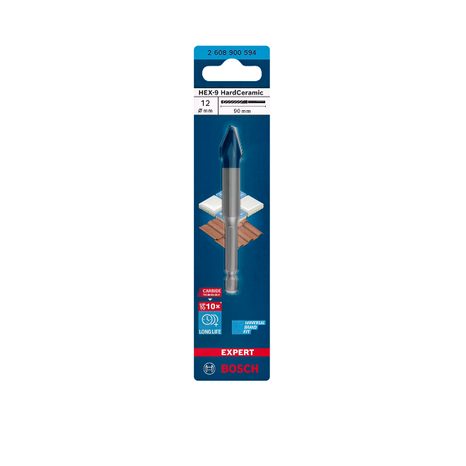 Vrták do dlažby Bosch EXPERT HEX-9 HardCeramic 12 x 90 mm 2608900594