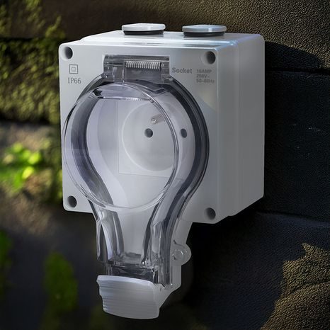 Zásuvka SOLIGHT IP66, vodotěsná a prachotěsná 5B350 - 11