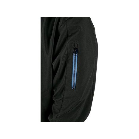 Pánská sofshellová bunda DURHAM, černo-modrá - 4