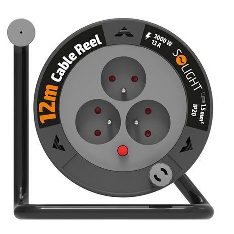 Prodlužovací kabel SOLIGHT buben 12m, 3x1,5mm² PB24 - 2