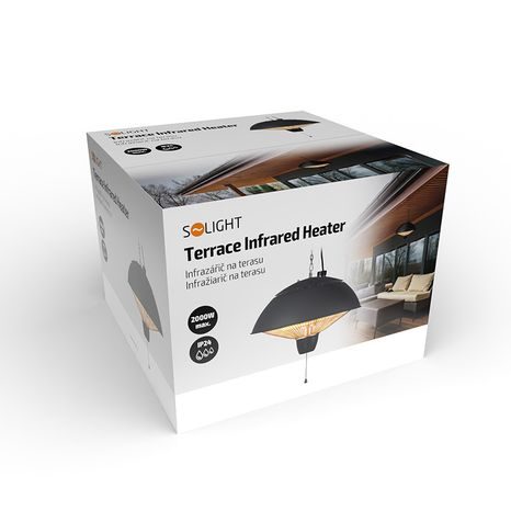 Infrazářič na terasu SOLIGHT 2000W IR04 - 6