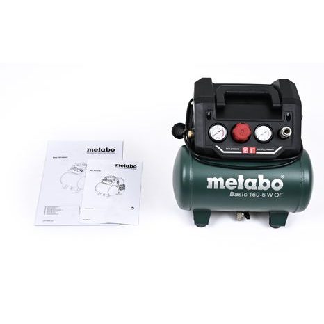Elektrický bezolejový kompresor Metabo Basic 160-6 W OF 601501000 - 9