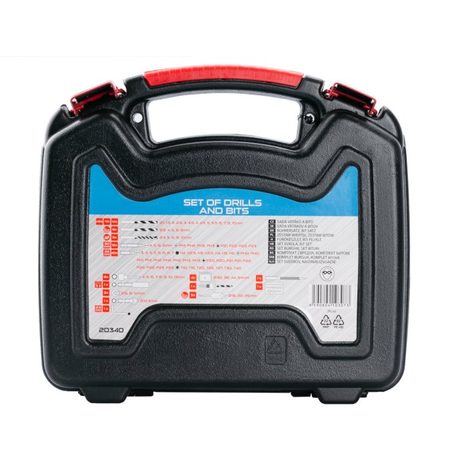 Sada vrtáků, bitů a adapterů Levior 100 ks 20340 - 3