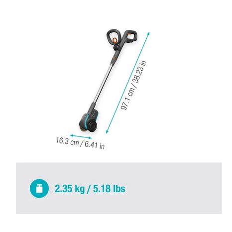 Aku čistič spár Gardena EasyWeed P4A 14820-55 - 3