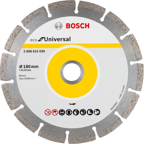 Diamantový kotouč segmentový Bosch Eco for Universal 180 mm 2608615030