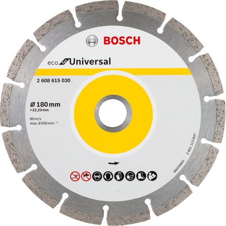 Diamantový kotouč segmentový Bosch Eco for Universal 180 mm 2608615030