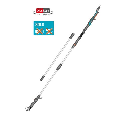 Aku teleskopické nůžky na větve Gardena HighCut 360/18V P4A 14776-55