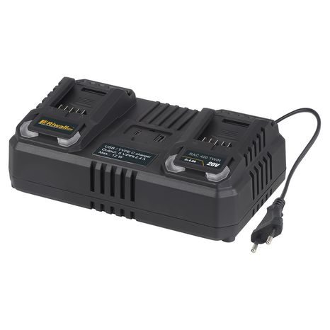 Dvojnabíjačka Riwall PRO RAC 420 TWIN 20V RACC00141
