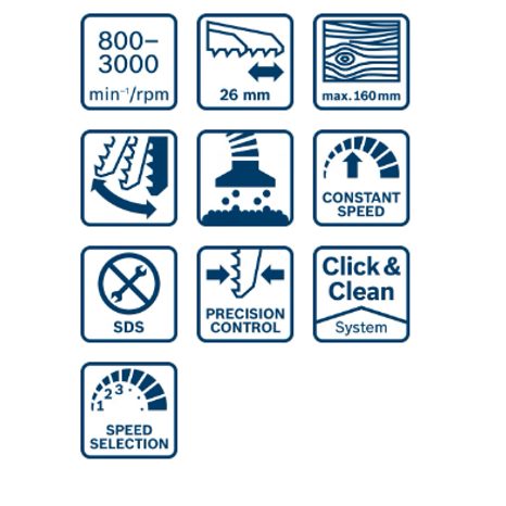 Elektrická přímočará pila Bosch GST 160 BCE 0601518000 - 6