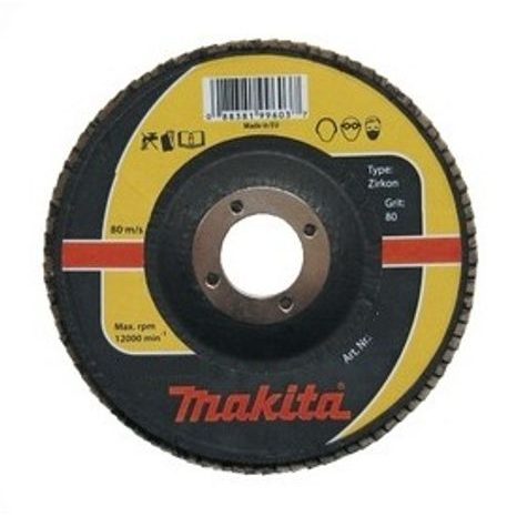 Lamelový kotouč Makita 125 x 22,2 mm K120 zirkon - 2