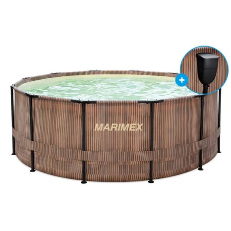 Bazén Florida Marimex 3,66 x 1,22 m TEAK vč. skimmeru 10340286 - 2